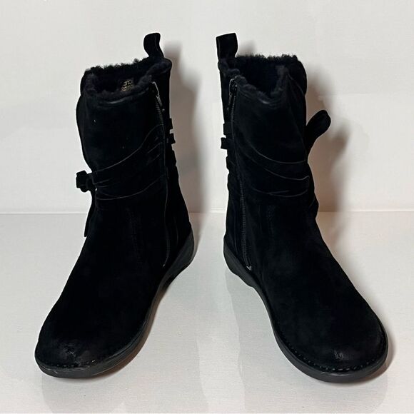 Miz Mooz Prance Suede Wool Lined Ankle Boots - Picture 3 of 7